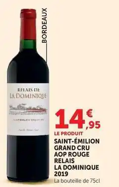 Hyper U Saint-émilion grand cru aop rouge offre