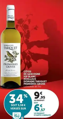 Super U Cotes de gascogne igp blanc offre