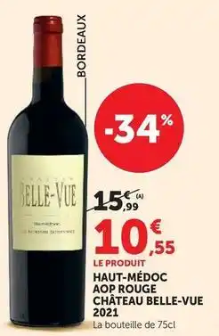 Hyper U Haut-médoc aop rouge 2021 offre