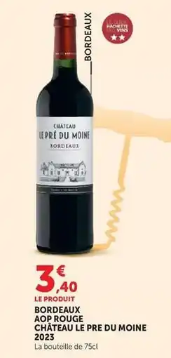 Super U Bordeaux aop rouge offre