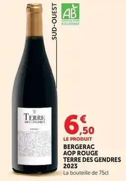 Hyper U Bergerac aop rouge terre des gendres 2023 offre