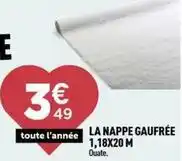 Centrakor La nappe gaufree offre