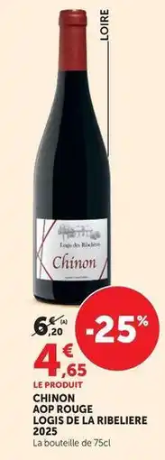 Super U Chinon aop rouge offre