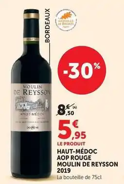 Hyper U Haut-médoc aop rouge offre