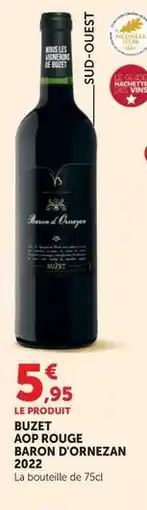 Hyper U Buzet aop rouge 2022 offre