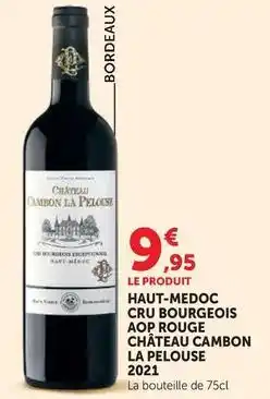 Super U Haut-medoc cru bourgeois aop rouge offre