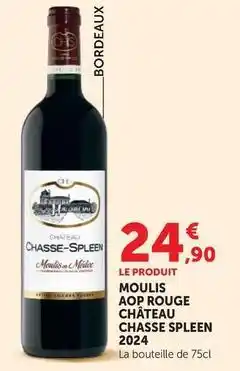Super U Moulis aop rouge 2022 offre