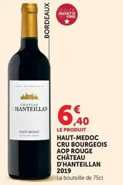 Hyper U Haut-medoc cru bourgeois aop rouge offre