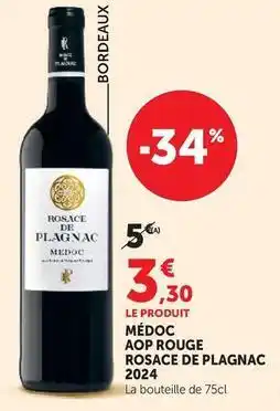 Super U Medoc aop rouge 2024 offre
