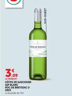 Super U Côtes de gascogne igp blanc offre