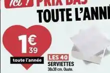 Centrakor Serviettes offre
