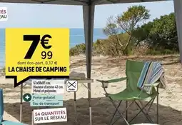 Centrakor La chaise de camping offre