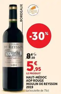 Super U Haut-médoc aop rouge offre