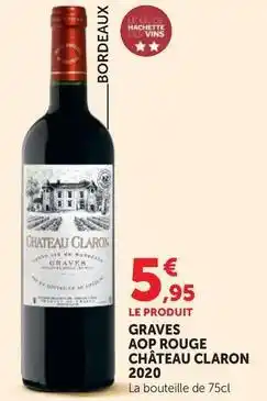 Super U Graves aop rouge 2020 offre