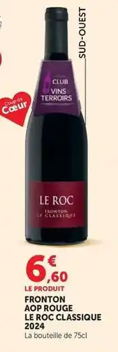 Hyper U Fronton aop rouge le produit offre
