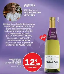 Super U Pouilly-fume aop blanc les petites roches offre