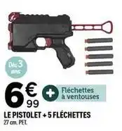 Centrakor Le pistolet + 5 fléchettes offre