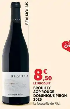 Super U Brouilly aop rouge offre