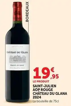 Super U Saint-julien aop rouge offre