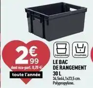 Centrakor Le bac de rangement offre