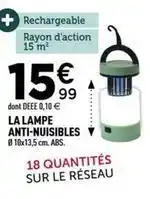 Centrakor La lampe anti-nuisibles offre