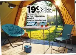 Centrakor La table de camping pliable offre