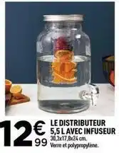 Centrakor Le distributeur 5.5 l avec infuseur offre