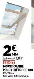 Centrakor Moustiqueire pour fenêtre de toit offre