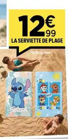 Centrakor Serviette de plage offre