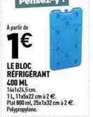 Centrakor Le bloc réfrigérant offre