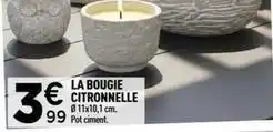Centrakor La bougie citronnelle offre