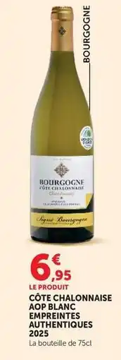 Super U Côte chalonnaise aop blanc empreintes offre