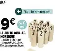 Centrakor Le jeu de quilles nordique offre