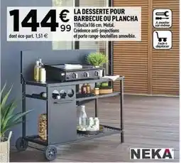 Centrakor La desserte pour barbecue ou plancha offre