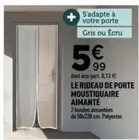 Centrakor Le rideau de porte moustiqueire aimanté offre