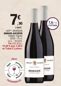 E.Leclerc Arnaud aucoeur aop morgon offre