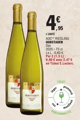 E.Leclerc HORSTADEN Riesling offre