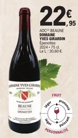 E.Leclerc DOMAINE YVES GIRARDIN Épenottes offre