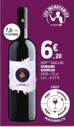 E.Leclerc Domaine Barreau offre