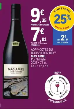 E.Leclerc MAS AMIEL Pur Schiste offre