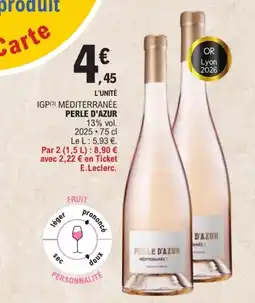 E.Leclerc PERLE D'AZUR offre
