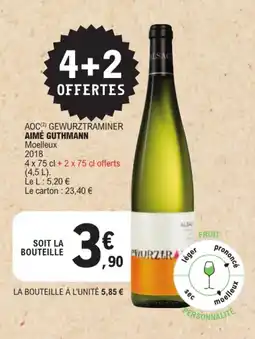 E.Leclerc AIMÉ GUTHMANN GEWURZTRAMINER offre