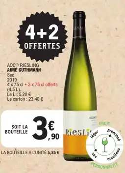 E.Leclerc AIMÉ GUTHMANN RIESLING offre