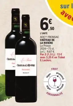 E.Leclerc Château de la Rivière offre