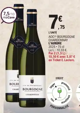E.Leclerc L'AURORÉ Chardonnay offre