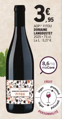 E.Leclerc DOMAINE LANGOUSTET FITOU offre