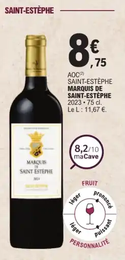 E.Leclerc Marquis de Saint-Estèphe offre