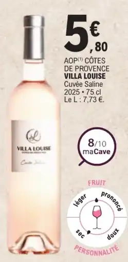 E.Leclerc VILLA LOUISE Cuvée Saline offre