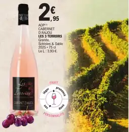 E.Leclerc Cabernet d'anjou les 3 terroirs offre