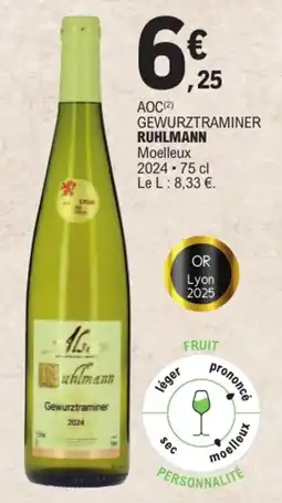 E.Leclerc Ruhlmann Gewurztraminer offre